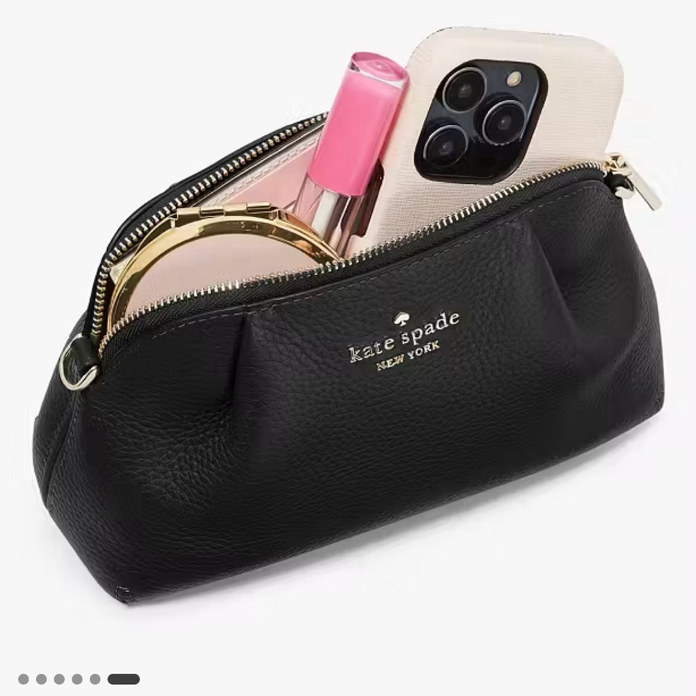 Authentic KATE SPADE Pebbled leather zip top Satchel/Wristel/crosby - Picture 15 of 15
